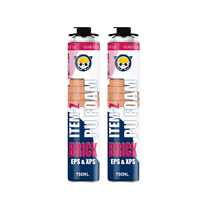 GORVIA ITEM-Z 750mL Adhésif en mousse de polyuréthane flexible à séchage rapide Mousse PU pour pierre et brique