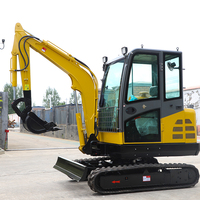Mini-excavatrice sur chenilles de 3,5 tonnes, moteur Euro V EPA, certifiée CE ISO, pour travaux agricoles, de jardinage et de construction, excavatrice chinoise
