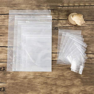 100 pcs/<span class=keywords><strong>lot</strong></span> bijoux transparents de haute qualité sac à fermeture éclair <span class=keywords><strong>en</strong></span> plastique épaissi bijoux transparents grand sac de rangement à fermeture éclair - Product Image 2