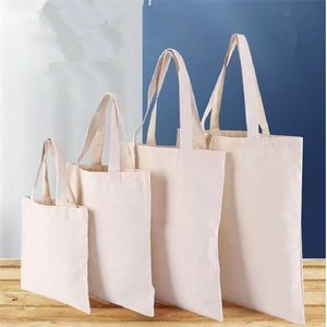 Personalize suas próprias sacolas de compras com logotipo impresso, sacolas de algodão tipo tote, sacolas de calico em branco, sacolas de praia para adultos. - Product Image 4