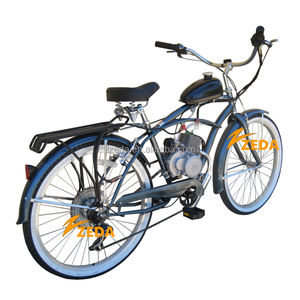 Bicicletta motorizzata da corsa 2 cicli avviamento/avviamento elettrico <span class=keywords><strong>motore</strong></span> 80cc bicicletta da crociera da spiaggia da 26 pollici - Product Image 4