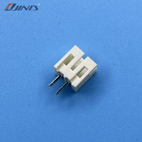 Conector de Alimentación JINDA PH-2A (Beige) de 2.0mm de Paso, 2 Pines, para Montaje en Placa, Latón Estañado, 2A 250V