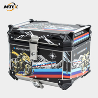 Boîte à bagages arrière pour moto 45L, design étanche et verrouillable, économique et tendance, pour un marché d'accessoires moto abordable