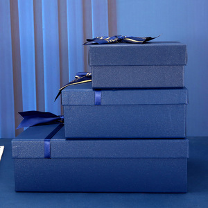 Usine en gros <span class=keywords><strong>Galactic</strong></span> flash personnalisé bleu luxe délicat ruban arc fête des mères boîte cadeau boîte cadeau d'anniversaire - Product Image 3