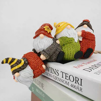 Figurine de bonhomme en pain d'épices de Noël JUXINDA, ornement écologique sur le thème de l'hiver pour étagère de maison et fête festive