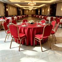 Chaises de banquet de mariage de luxe empilables modernes pour hôtel, restaurant, événements