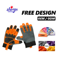 Gants de travail antidérapants à doigts entiers, imperméables, avec rembourrage en microfibre épais et protection renforcée de la paume pour travaux industriels