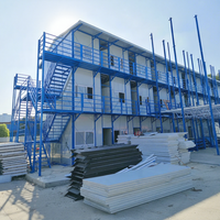 Maison modulaire chinoise à deux étages, 100 m2, modules, hôtel préfabriqué modulaire, panneaux sandwich durables, K House, Afrique du Sud