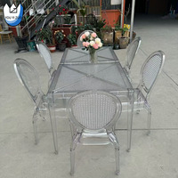 Youyizuo pas cher faible MOQTransparent chaise de Bar extérieur salle à manger linge de Table de mariage acrylique candélabre Table pièce maîtresse grand étage