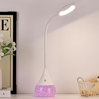 Gradateur tactile de bureau LED moderne pour enfants Luminosité USB Rechargeable Cadeau créatif pour étude Base de glace Plastique DC pour utilisation dans la chambre