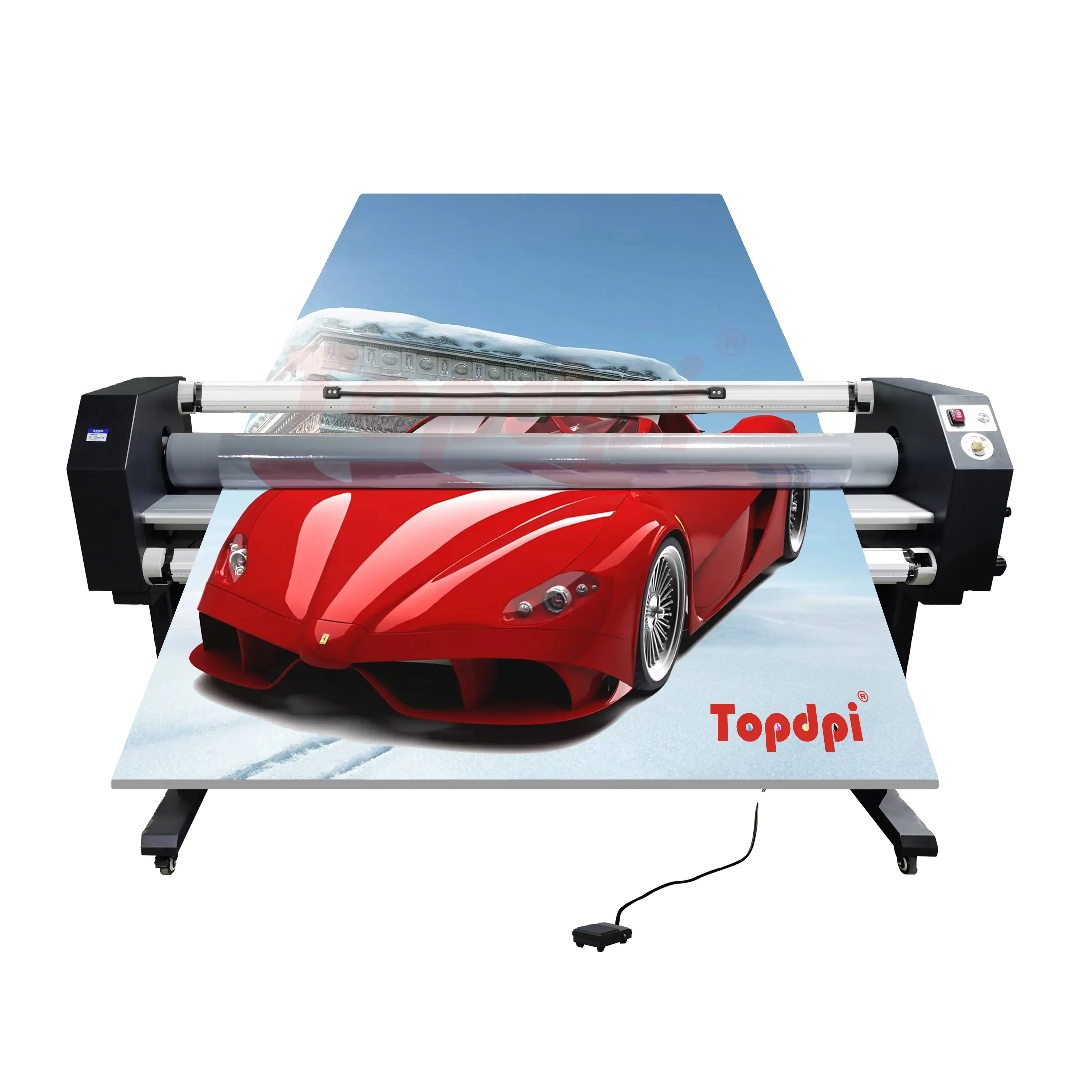 Topdpi बिजली का मार्गदर्शन ठंड laminator 1.6m बड़े प्रारूप Laminating मशीन के लिए फिल्म स्टीकर कागज