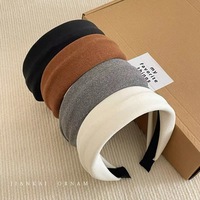 Ikat Kepala Gaya Korea Model High Cranial Terbaru Musim Gugur Musim Dingin, Buatan Tangan, Serbaguna, Hiasan Bunga untuk Bepergian
