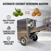 Machine automatique à décortiquer les noix de coco en acier inoxydable, capacité de 1200 pièces/heure