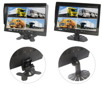 Moniteur quadruple divisé Ahd 4 de 10 pouces avec moniteur de recul horizontal/vertical DVR