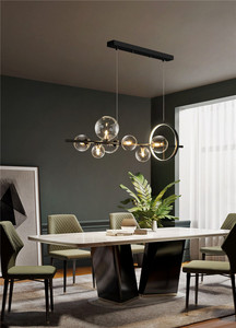 HFBH personalizado nuevo nórdico moderno LED negro bola de cristal con revestimiento de hierro interior suministro de alimentación de CA para uso doméstico - Product Image 4