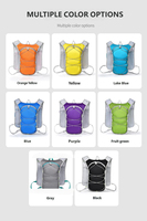 Sac à dos de randonnée ultraléger et résistant à l'usure pour marathon, course à pied, cross-country, avec poche à eau intégrée, idéal pour les activités de plein air et les voyages.