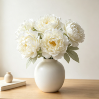 Bunga Sutra Peony yang Indah, Dekorasi Bunga Buatan untuk Pernikahan, Gapura, Lorong, Perlengkapan Fotografi Thanksgiving, Lembut