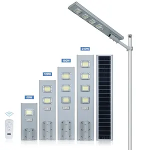 ALLTOP SMD Lampu Jalan LED Semua Dalam Satu, Aluminium Luar Ruangan Tahan Air IP65 60W 120W 180W 240W Terintegrasi