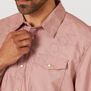 Custom Men's Button Down Shirt with Pockets UPF50 UV Protection Quick Dry Long Sleeve Fishing Shirt - Product Image 5