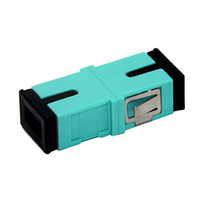 Adaptador de Fibra Óptica SC Simplex SM MM Sin Oreja, Adaptador SCAPC OM1 OM2 OM3 OM4, Conector LC