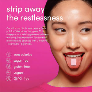 Tiras Orales para Dormir con Melatonina y L-Teanina, Certificadas por GMP, OEM/ODM, para un Ciclo de Sueño Saludable y Mejora de la Memoria - Product Image 5