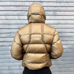 Custom Design Winter Wear <b>Warm</b> Oversized Puffy Puffer <b>Jackets</b> <b>Men</b> Streetwear Hoody Down Coat Lightweight Waterproof Down <b>Jackets</b> - Product Image 3