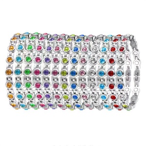 High Quality Magnetic Stainless Steel <b>Crystal</b> Colorful Natural Stone <b>Bracelet</b> for Women - Product Image 1