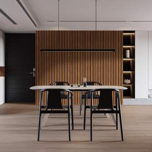 Paneles de Pared Interiores Clásicos de Madera Maciza, Panel 3D Insonorizado e Impermeable, Diseño Minimalista, Diseño Gráfico para Apartamento o Villa - Product Image 5