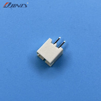 Conector de Alimentación JINDA PH-2A (Beige) de 2.0mm de Paso, 2 Pines, para Montaje en Placa, Latón Estañado, 2A 250V