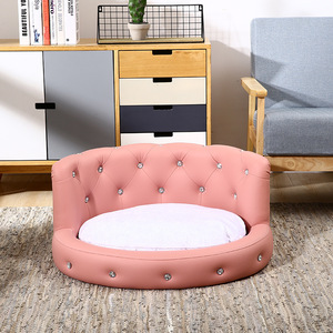豪华宠物家具高品质可拆卸狗垫床，带钻石宠物毯和扔 - Product Image 4