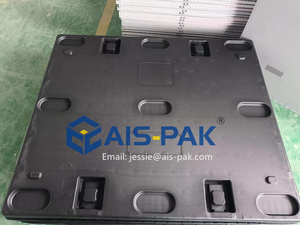 แท่นวางพลาสติก HDPE ขนาด1300*1140มม. และฝาปิดสำหรับกล่องพาเลทที่เก็บของแบบสี่ช่อง - Product Image 3