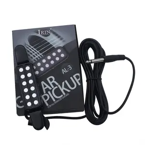 12-hole gitar Pickup manyetik dönüştürücü akustik klasik gitar ses delik Pickup kablo gitar parçaları ve aksesuarları ile