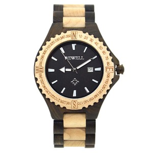 Orologio al Quarzo da Uomo Bewell con Movimento Giapponese, Design in Legno di Bambù, Prezzo di Fabbrica all'Ingrosso - Product Image 1