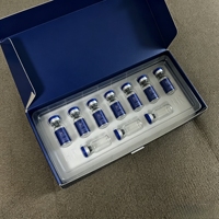 Ensemble d'emballages pour flacons individuels, autocollants personnalisés avec logo, étiquettes adhésives pour flacons cosmétiques en verre de 3 ml et 10 ml, insert en plastique transparent.