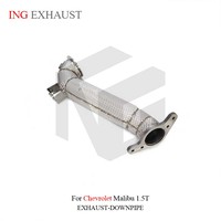 Sistema de Escape de Acero Inoxidable ING Fashion con Tubo de Bajada para Chevrolet Malibu 1.5T con Protector de Cabeza