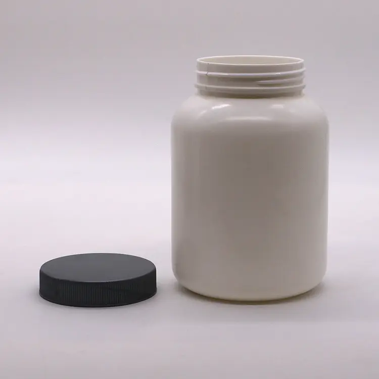5L/3L plastic food bottle PET plastic jar protein powder jar black plastic container with screw cap