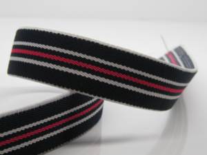 3cm Thick <span class=keywords><strong>Black</strong></span> and White Striped <span class=keywords><strong>Elastic</strong></span> <span class=keywords><strong>Band</strong></span> para Vestuário Acessórios Decorativos Cintura Bandwidth Webbing - Product Image 6