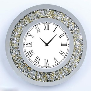 Design Diamond Crystal Glass Modern Luxury <strong>Clock</strong> <strong>Silent</strong> Digital Art <strong>Wall</strong> <strong>Clock</strong> for Home Decor - Product Image 6