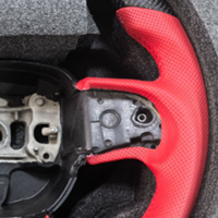 Volant sport en fibre de carbone en forme de D pour Dodge Charger Challenger RT SRT Hellcat, pièces de mise à niveau