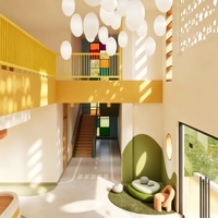 Aménagement intérieur de mobilier de maternelle, personnalisation complète de la salle de classe, solution complète pour la décoration et la rénovation de magasins commerciaux.