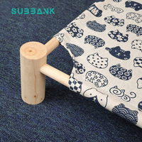 Subbank Hamac mural pour chat en bois sculpté écologique, design lapin mignon, gain de place, décoration d'intérieur, lit pour animaux de compagnie