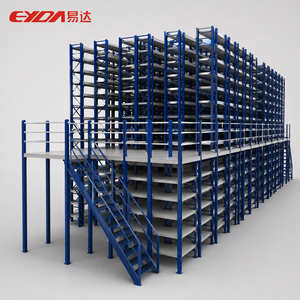 Sistema de Estanterías de Entrepiso de Alta Eficiencia Espacial, Unidad de Estanterías de Acero Resistente para Almacenes - Product Image 1
