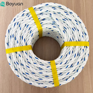 Corde en plastique solide PP PE Danline torsadée à 3 brins, mélange mono-filament polypropylène <span class=keywords><strong>polyamide</strong></span> <span class=keywords><strong>polyester</strong></span>, pour aquaculture, vente en gros - Product Image 1