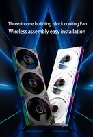 Ventilador de Refrigeración para Caja de Ordenador Fantasy WuKong ARGB, con Bloques de Construcción, 12V, Rodamiento Fluido, Conector de 4 Pines, 1.4W, para Oficina y Gamers, CPU