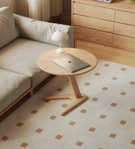 Mesa de Centro de Madera Sólida de Estilo Moderno de Mediados de Siglo, Mueble Hecho a Mano para Sala de Estar, Diseño Contemporáneo, Multiusos, Fácil de Limpiar, Duradero - Product Image 4