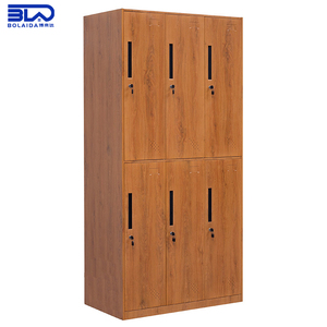 Meubles de bureau modernes en acier, armoire durable en couleur bois pêche pour la maison et le bureau, rangement organisé pour la chambre - Product Image 5