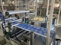 Sac de pochette debout à fermeture éclair laminée avec machine de fabrication de pochette Doypack à film à feuille unique