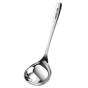 Kengqiang 316L Stainless Steel Soup <b>Spoon</b> Large Size Long Handle Professional For Hot Pot Noodles Porridge - Product Image 5