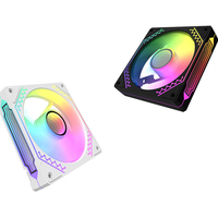 2025 nouveau ventilateur de refroidissement CPU 120mm refroidisseur de processeur ARGB boîtier de ventilateur de bloc de construction d'ordinateur avec lumière de contrôleur