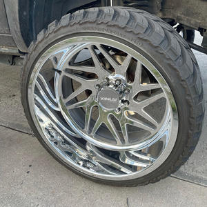 X कस्टम गहरे होंठ जाली पहिया 22x12 24x14 26x16 28 16 28x16 पॉलिश ऑफरोड अलॉय रीम, फोर्ड F150 राम जीएमसी सिल्वरडो पिकअप ट्रक - Product Image 1